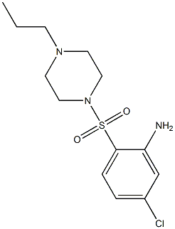 5-chloro-2-[(4-propylpiperazine-1-)sulfonyl]aniline 구조식 이미지