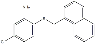 5-chloro-2-[(naphthalen-1-ylmethyl)sulfanyl]aniline 구조식 이미지