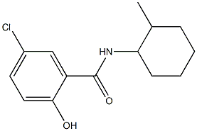 5-chloro-2-hydroxy-N-(2-methylcyclohexyl)benzamide Structure