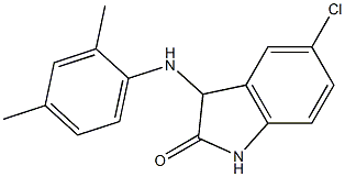 5-chloro-3-[(2,4-dimethylphenyl)amino]-2,3-dihydro-1H-indol-2-one Structure