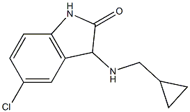 5-chloro-3-[(cyclopropylmethyl)amino]-2,3-dihydro-1H-indol-2-one 구조식 이미지