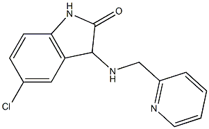 5-chloro-3-[(pyridin-2-ylmethyl)amino]-2,3-dihydro-1H-indol-2-one 구조식 이미지