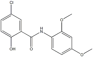 5-chloro-N-(2,4-dimethoxyphenyl)-2-hydroxybenzamide 구조식 이미지