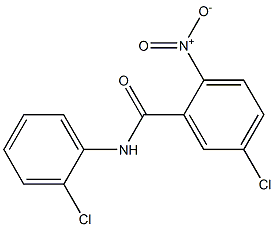 5-chloro-N-(2-chlorophenyl)-2-nitrobenzamide 구조식 이미지