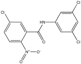 5-chloro-N-(3,5-dichlorophenyl)-2-nitrobenzamide 구조식 이미지