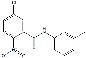 5-chloro-N-(3-methylphenyl)-2-nitrobenzamide 구조식 이미지