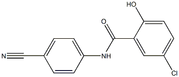 5-chloro-N-(4-cyanophenyl)-2-hydroxybenzamide Structure