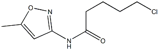5-chloro-N-(5-methyl-1,2-oxazol-3-yl)pentanamide Structure