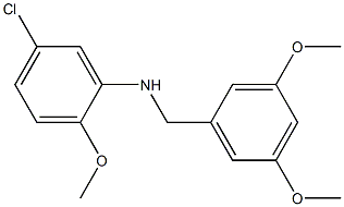 5-chloro-N-[(3,5-dimethoxyphenyl)methyl]-2-methoxyaniline 구조식 이미지