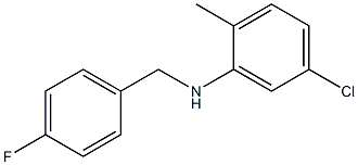 5-chloro-N-[(4-fluorophenyl)methyl]-2-methylaniline Structure