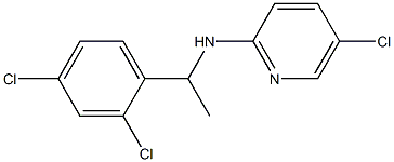 5-chloro-N-[1-(2,4-dichlorophenyl)ethyl]pyridin-2-amine Structure