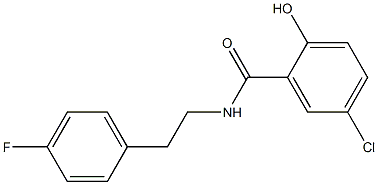 5-chloro-N-[2-(4-fluorophenyl)ethyl]-2-hydroxybenzamide Structure