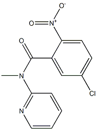 5-chloro-N-methyl-2-nitro-N-(pyridin-2-yl)benzamide Structure