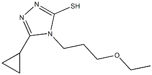 5-cyclopropyl-4-(3-ethoxypropyl)-4H-1,2,4-triazole-3-thiol Structure