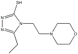 5-ethyl-4-[2-(morpholin-4-yl)ethyl]-4H-1,2,4-triazole-3-thiol 구조식 이미지