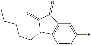 5-fluoro-1-pentyl-2,3-dihydro-1H-indole-2,3-dione Structure