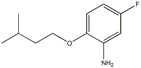5-fluoro-2-(3-methylbutoxy)aniline Structure