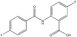 5-fluoro-2-[(4-fluorobenzene)amido]benzoic acid 구조식 이미지