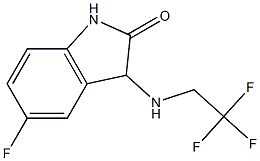 5-fluoro-3-[(2,2,2-trifluoroethyl)amino]-1,3-dihydro-2H-indol-2-one Structure