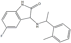 5-fluoro-3-{[1-(2-methylphenyl)ethyl]amino}-2,3-dihydro-1H-indol-2-one 구조식 이미지