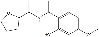 5-methoxy-2-(1-{[1-(oxolan-2-yl)ethyl]amino}ethyl)phenol 구조식 이미지