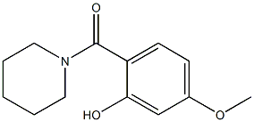 5-methoxy-2-(piperidin-1-ylcarbonyl)phenol Structure