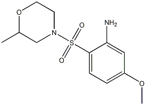 5-methoxy-2-[(2-methylmorpholine-4-)sulfonyl]aniline 구조식 이미지