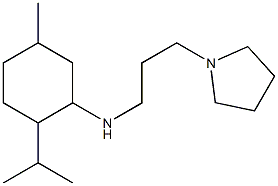 5-methyl-2-(propan-2-yl)-N-[3-(pyrrolidin-1-yl)propyl]cyclohexan-1-amine Structure