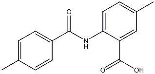 5-methyl-2-[(4-methylbenzene)amido]benzoic acid 구조식 이미지