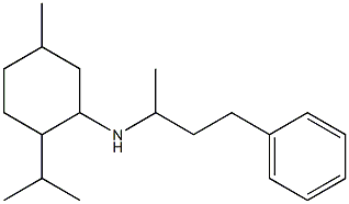 5-methyl-N-(4-phenylbutan-2-yl)-2-(propan-2-yl)cyclohexan-1-amine 구조식 이미지