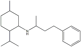 5-methyl-N-(4-phenylbutan-2-yl)-2-(propan-2-yl)cyclohexan-1-amine Structure