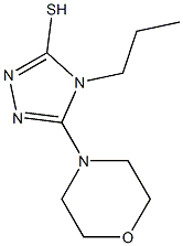 5-morpholin-4-yl-4-propyl-4H-1,2,4-triazole-3-thiol 구조식 이미지