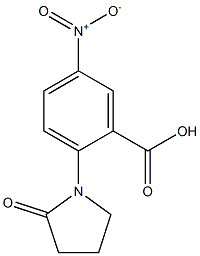 5-nitro-2-(2-oxopyrrolidin-1-yl)benzoic acid Structure