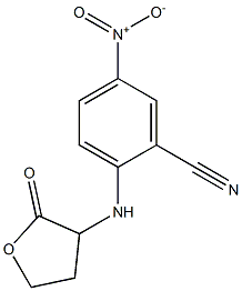 5-nitro-2-[(2-oxooxolan-3-yl)amino]benzonitrile 구조식 이미지