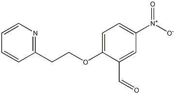 5-nitro-2-[2-(pyridin-2-yl)ethoxy]benzaldehyde Structure