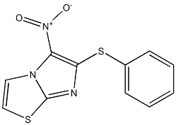 5-nitro-6-(phenylthio)imidazo[2,1-b][1,3]thiazole 구조식 이미지