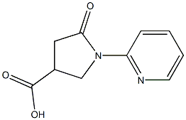 5-oxo-1-pyridin-2-ylpyrrolidine-3-carboxylic acid Structure