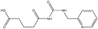 5-oxo-5-{[(pyridin-2-ylmethyl)carbamoyl]amino}pentanoic acid 구조식 이미지