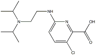 6-({2-[bis(propan-2-yl)amino]ethyl}amino)-3-chloropyridine-2-carboxylic acid 구조식 이미지