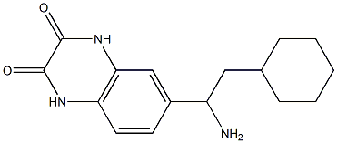 6-(1-amino-2-cyclohexylethyl)-1,2,3,4-tetrahydroquinoxaline-2,3-dione Structure