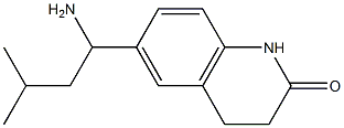 6-(1-amino-3-methylbutyl)-1,2,3,4-tetrahydroquinolin-2-one Structure