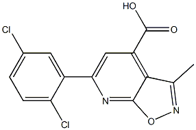 6-(2,5-dichlorophenyl)-3-methylpyrido[3,2-d][1,2]oxazole-4-carboxylic acid 구조식 이미지