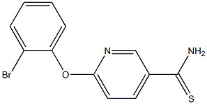 6-(2-bromophenoxy)pyridine-3-carbothioamide Structure
