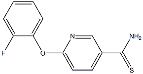 6-(2-fluorophenoxy)pyridine-3-carbothioamide Structure