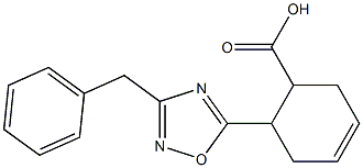 6-(3-benzyl-1,2,4-oxadiazol-5-yl)cyclohex-3-ene-1-carboxylic acid 구조식 이미지