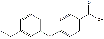 6-(3-ethylphenoxy)pyridine-3-carboxylic acid Structure