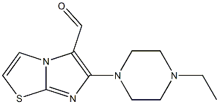 6-(4-ethylpiperazin-1-yl)imidazo[2,1-b][1,3]thiazole-5-carbaldehyde 구조식 이미지