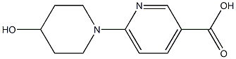 6-(4-hydroxypiperidin-1-yl)pyridine-3-carboxylic acid Structure