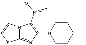 6-(4-methylpiperidin-1-yl)-5-nitroimidazo[2,1-b][1,3]thiazole Structure