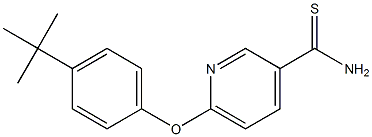 6-(4-tert-butylphenoxy)pyridine-3-carbothioamide Structure